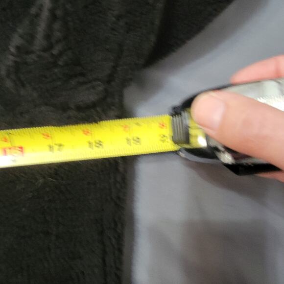 American Stitch Black Sherpa Bomber Jacket with Red Trim and Quilted Lining - Picture 5 of 7